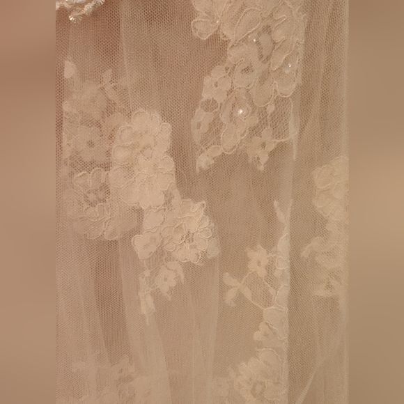 Enzoani beautiful white wedding dress S 16 - Picture 5 of 11